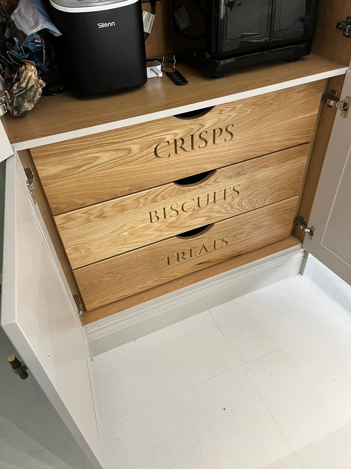Custom made-to-measure kitchen storage In Derry/Londonderry